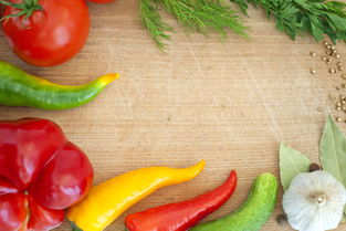 新鮮蔬菜與水果 健康生活的繽紛色彩